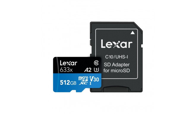Lexar MEMORY MICRO SDXC 512GB UHS-I/W/ADAPTER LSDMI512BB633A