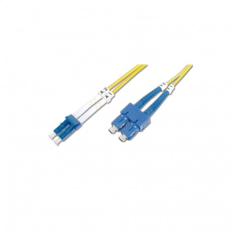 Digitus Patch Cord FO, Duplex, LC to SC SM OS2 09/125 , 2 m Yellow