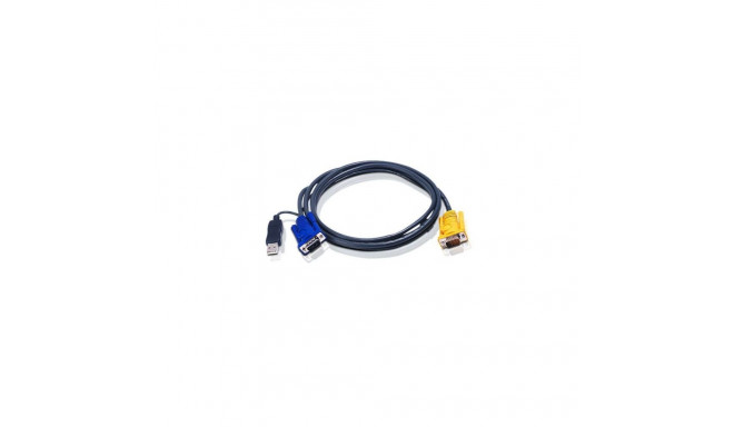 Aten 2L-5202UP 1.8M USB KVM Cable with 3 in 1 SPHD and built-in PS/2 to USB converter