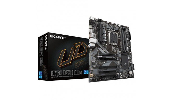 Gigabyte Mainboard||Intel B760 Express|LGA1700|ATX|Memory DDR4|Memory slots 4|4xPCI-Express 3.0 1x|1