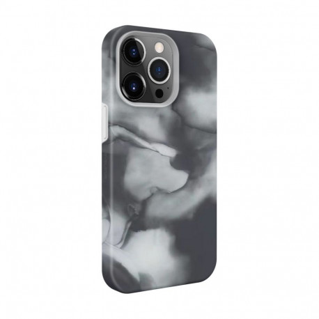 Evelatus Apple iPhone 14 Pro Premium Silicone case Customized Print Gray