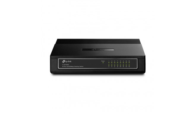 TP-Link Switch TL-SF1016D Desktop, 10/100 Mbps (RJ-45) ports quantity 16