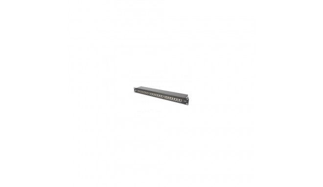 Digitus CAT 6A Patch Panel, RJ45, 8P8C, RJ45 shielding (Tinned bronze)