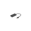 Natec USB 3.0 HUB, Moth, 4-Port, Black