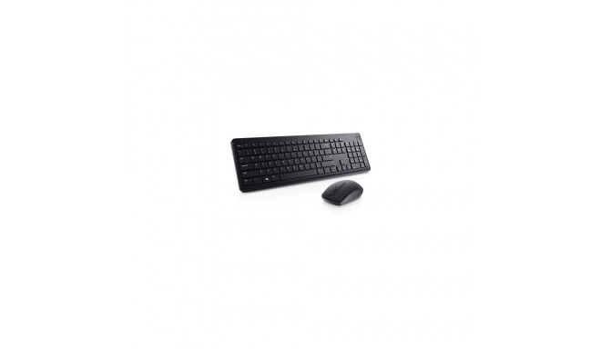 Dell Keyboard and Mouse KM3322W Keyboard and Mouse Set, Wireless, Batteries included, LT, Black