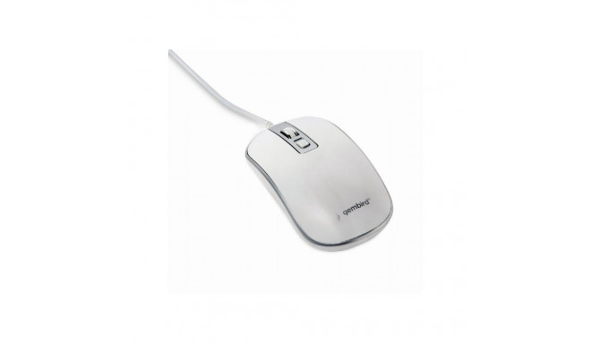Gembird Optical USB mouse MUS-4B-06-WS White/Silver