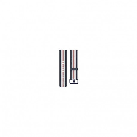Fitbit Versa-Lite Woven Hybrid Band, large, navy/pink