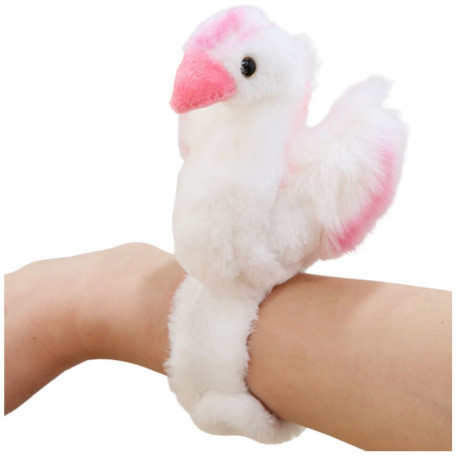 Pluszowa Maskotka Łabędź Opaska Bransoletka Na Rękę Biały