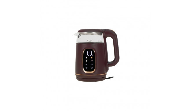 AD 1305 burgundy Czajnik elektryczny szklany regulacją temperatury 1,7l | led | 40?100°c |