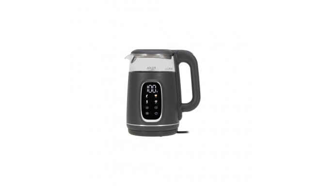 AD 1305 grey Czajnik elektryczny szklany regulacją temperatury 1,7l | led | 40?100°c |