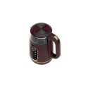 AD 1305 burgundia klaasist led elektriline veekeetja reguleeritava temperatuuriga 1,7l