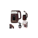 AD 1305 burgundia klaasist led elektriline veekeetja reguleeritava temperatuuriga 1,7l
