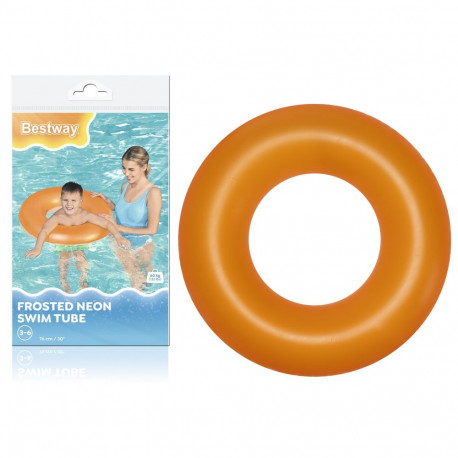 Dmuchane Koło Do Pływania Pomarańczowe 76 cm Bestway 36024