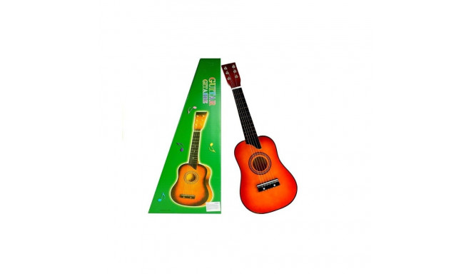 Gitara Drewniana Klasyczna z Kostką Czerwona 60 cm