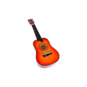 Gitara Drewniana Klasyczna z Kostką Czerwona 60 cm