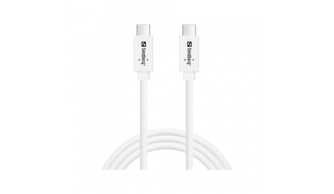 Sandberg 136-53 USB-C to USB-C  USB 3.1 Gen2 PD 100W cable, 1M