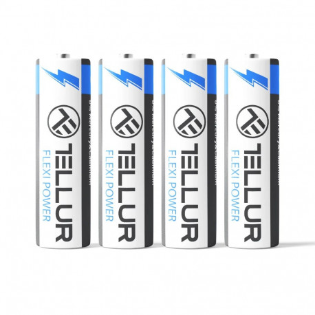 Tellur Flexi Power battery, Super Alkaline, AA LR6, 1.5V, 4 pcs/set