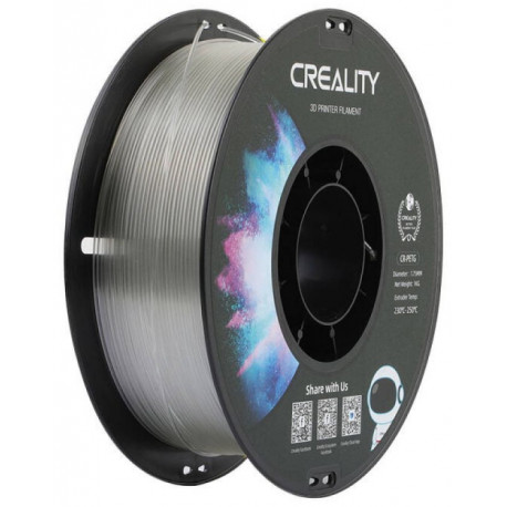 Creality 3D-printeri filament CR-PETG 1,75mm 1kg, läbipaistev