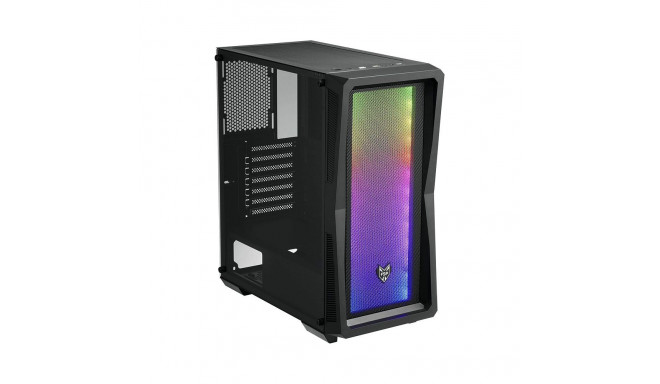 "ATX CMT212A FSP Mid Tower/Tempered Glass side panel/2xUSB3.0/USB2.0/HD Audio/4x120mm fan/Black"