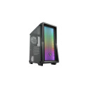 "ATX CMT212A FSP Mid Tower/Tempered Glass side panel/2xUSB3.0/USB2.0/HD Audio/4x120mm fan/Black"