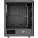 "ATX CMT340 FSP Plus Mid tower/Tempered Glass side panel/2xUSB 3.0/HD Audio/ARGB/4x120mm fan/Black"