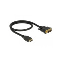 "DELOCK HDMI zu DVI 24+1 Kabel bidirektional 0.5 m"
