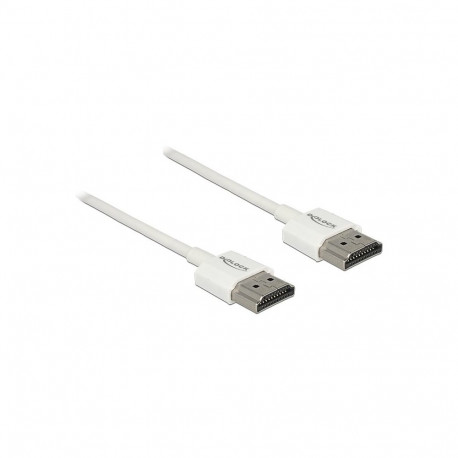 "DELOCK Kabel High Speed HDMI mit Ethernet - HDMI-A Stecker > HDMI-A Stecker 3D 4K 1.5 m Slim High Q
