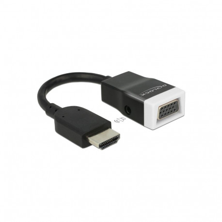 "DELOCK Adapterkabel HDMI-A Stecker > VGA Buchse mit Audio screwless"