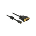"DELOCK Kabel Micro HDMI D Stecker > DVI 24+1 Stecker 2 m"