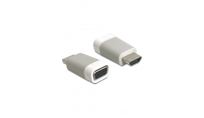 "DELOCK Adapter HDMI-A St > VGA Buchse screwless"