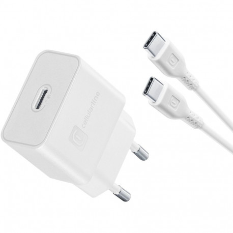 "Cellularline USB-C Charger Kit fr Samsung 25W White"