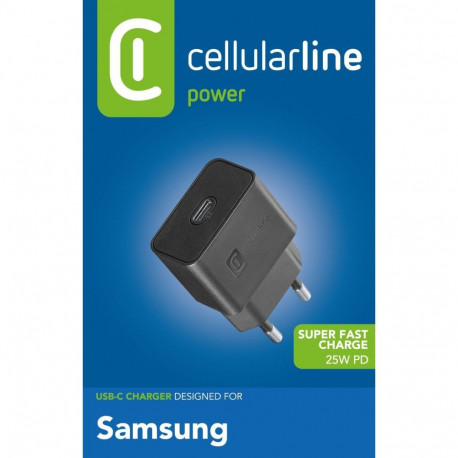 Cellularline USB-C ülikiire laadija PD 25W Samsungile