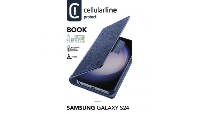 "Cellularline Book Case fr Samsung S24 Blue"