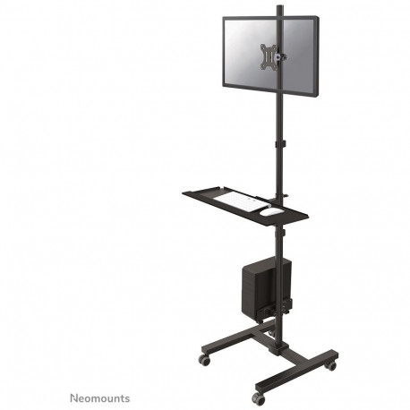 "Neomounts FPMA-MOBILE1700 mobiler Arbeitsplatz für PC. Flachbildschirm (max. 32""/81 cm). Tastatur