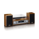 Lenco HiFi set record player/DAB+/FM/BT/USB wood