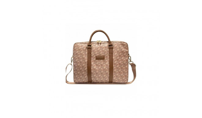 Guess GUCB15HGCFSEW 16" pruun GCube triibuline kott