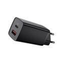 Baseus GaN CCGAN2L-B01 Network Charger USB USB-C 65W 5A Quick Charge 3.0 Black