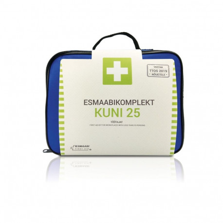 First aid kit for a business client in a zippered case (for 25)