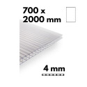 Kasvuhoone kihtplastiku / polükarbonaati tükk 700x2000mm - 4mm, 8tk.