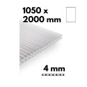 Piece of greenhouse multiwall sheet / clear polycarbonate 1050x2000mm - 4mm, 10pcs.
