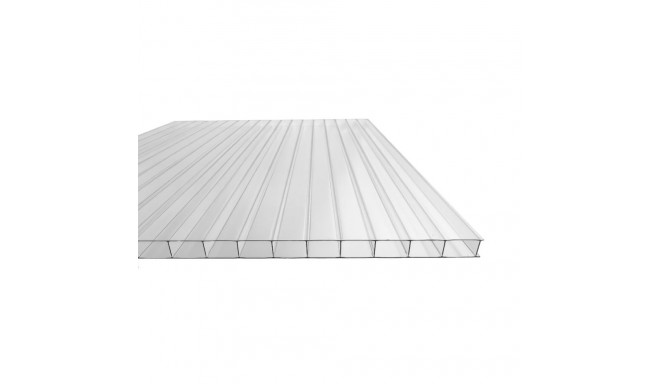 Piece of greenhouse multiwall sheet / clear polycarbonate 1050x2000mm - 6mm, 3pcs.
