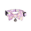 Collar set Dogness for cats 2 pcs (Calamus Purple/Polka Dot Purple)