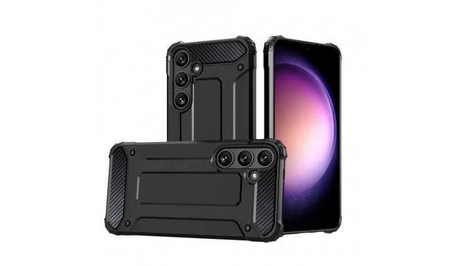 Hurtel Hybrid Armor case for Samsung Galaxy S24+ armored - black