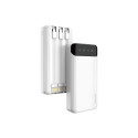 Dudao Dudao capacious powerbank with 3 built-in cables 20000mAh USB Type C + micro USB + Lightning w