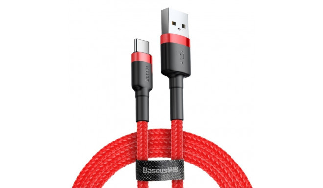 Baseus Baseus Cafule Cable durable nylon cable USB / USB-C QC3.0 2A 2M red (CATKLF-C09)