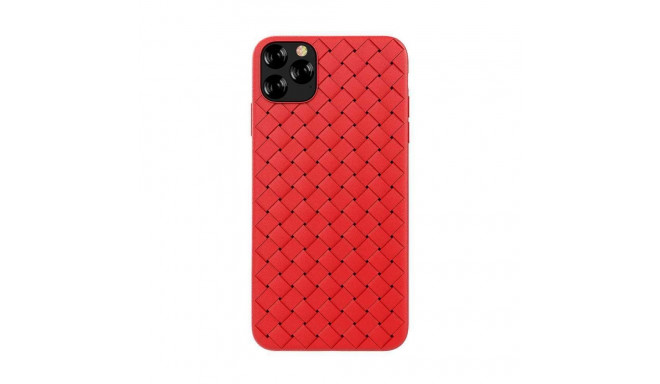 Devia Apple Woven Pattern Design Soft Case iPhone 11 Pro Max red