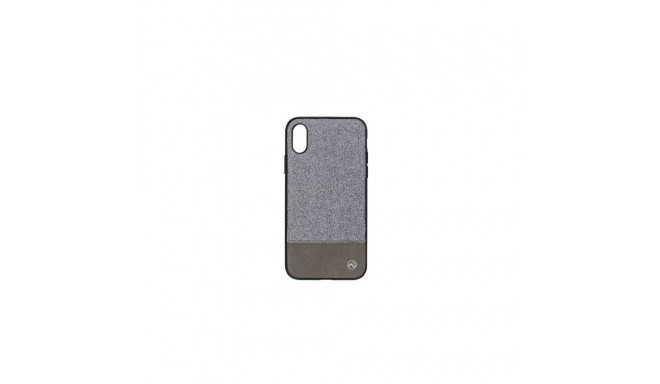 Tellur Apple Cover Synthetic Leather Glitter II for iPhone X/XS silver