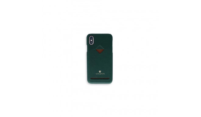 VixFox Apple Card Slot Back Shell for Iphone X/XS forest green