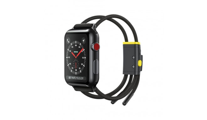 Baseus Let's Go Adjustable Sport Band for Apple Watch 42 / 44 / 45mm Black Yellow