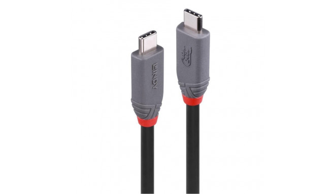 LINDY CABLE USB4 240W TYPE C 0.8M/40GBPS ANTHRA LINE 36956